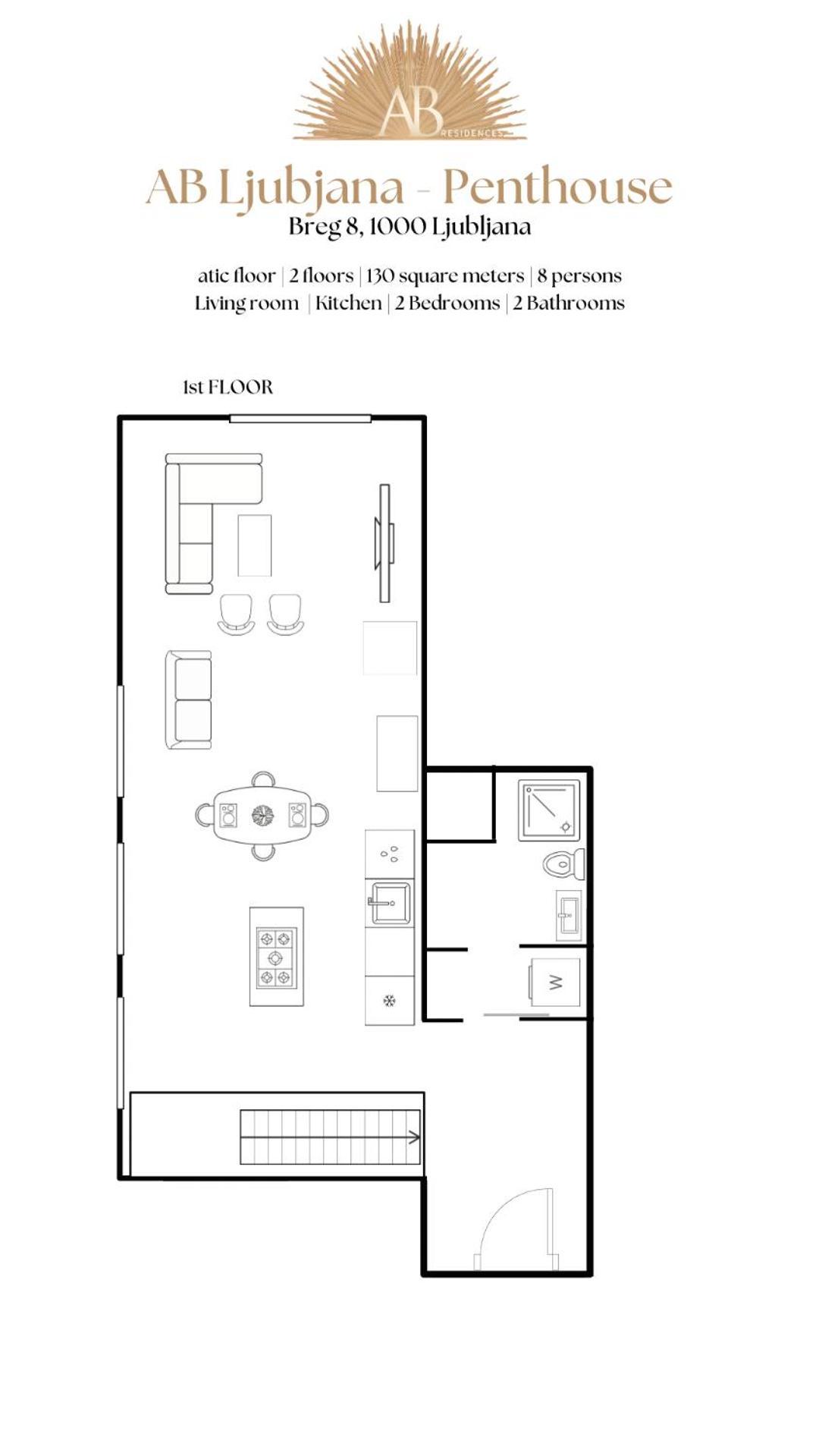 Ab Ljubljana - Breg Apartments Eksteriør billede